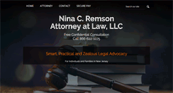 Desktop Screenshot of ninaremsonlaw.com